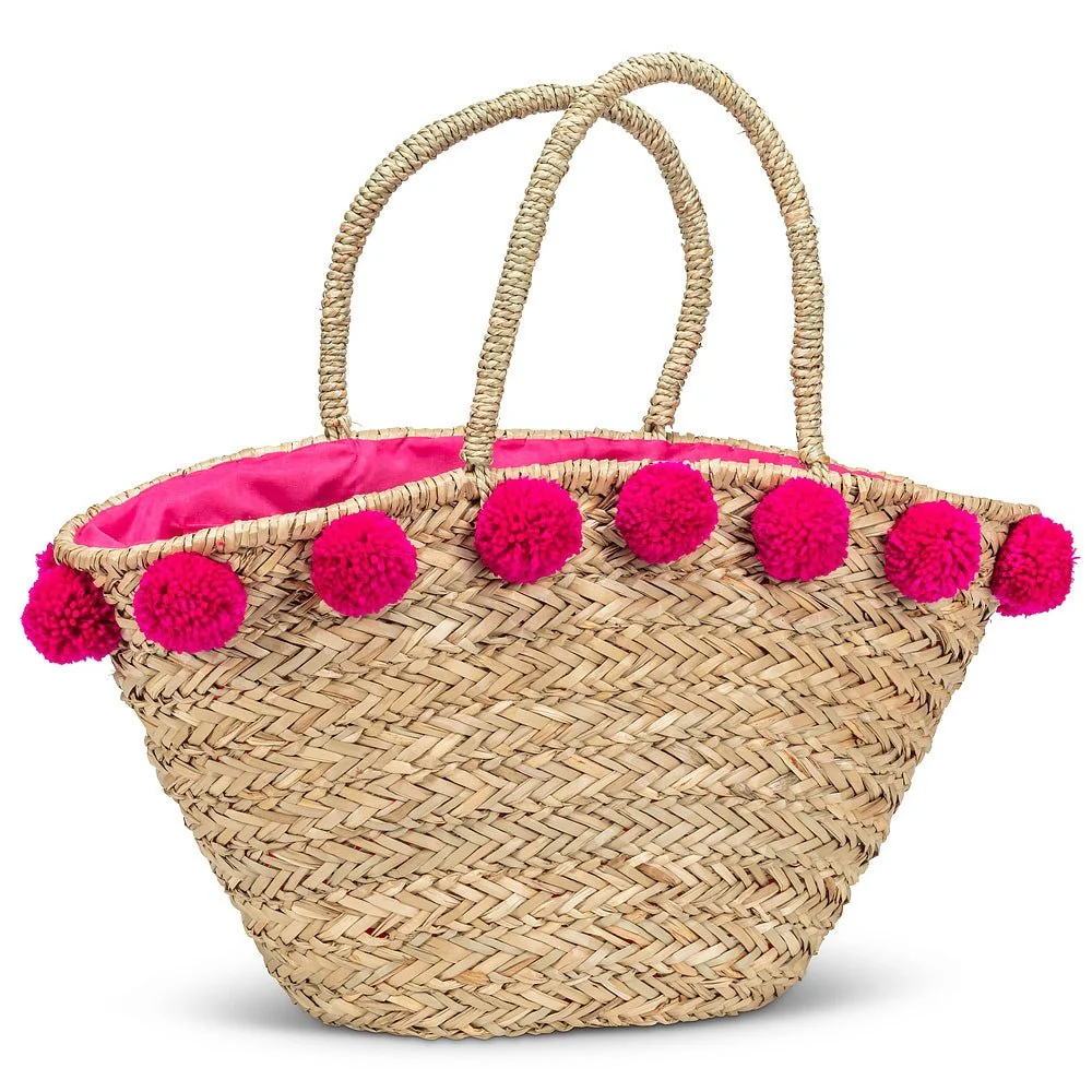 Abbott Tote with Jumbo Pompoms - Image 2