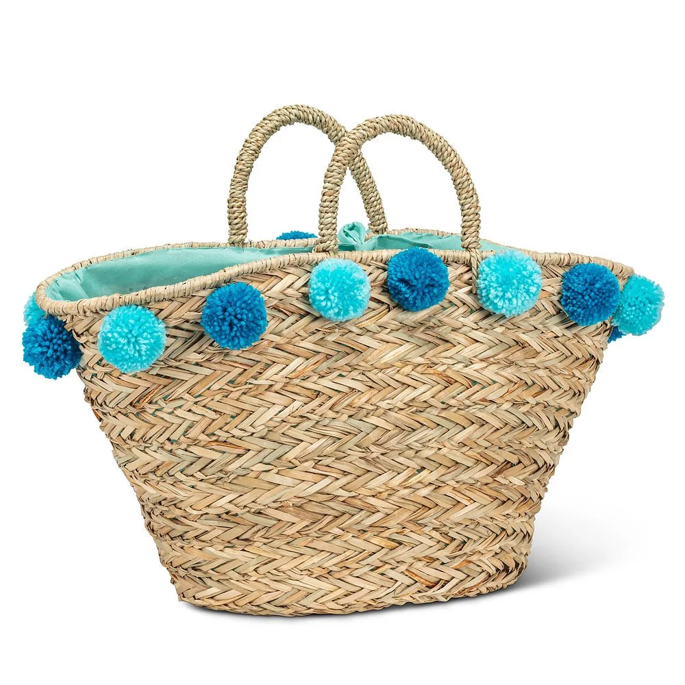 Abbott Tote with Jumbo Pompoms - Image 2