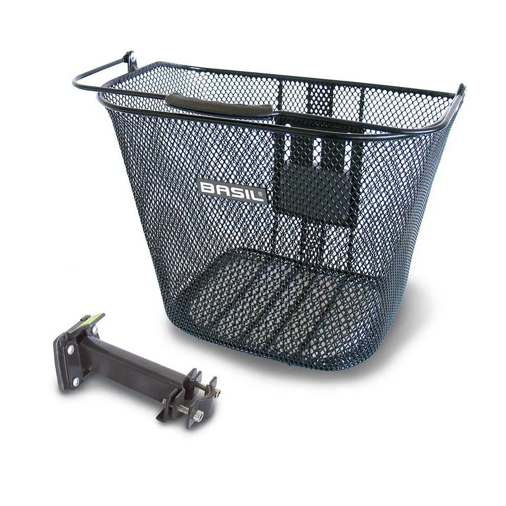 Basil Bremen Front Basket Black