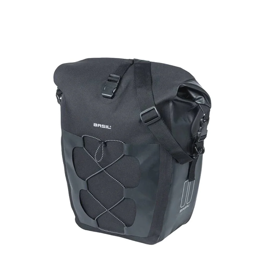 Basil Navigator Pannier Bag Single 32L Black