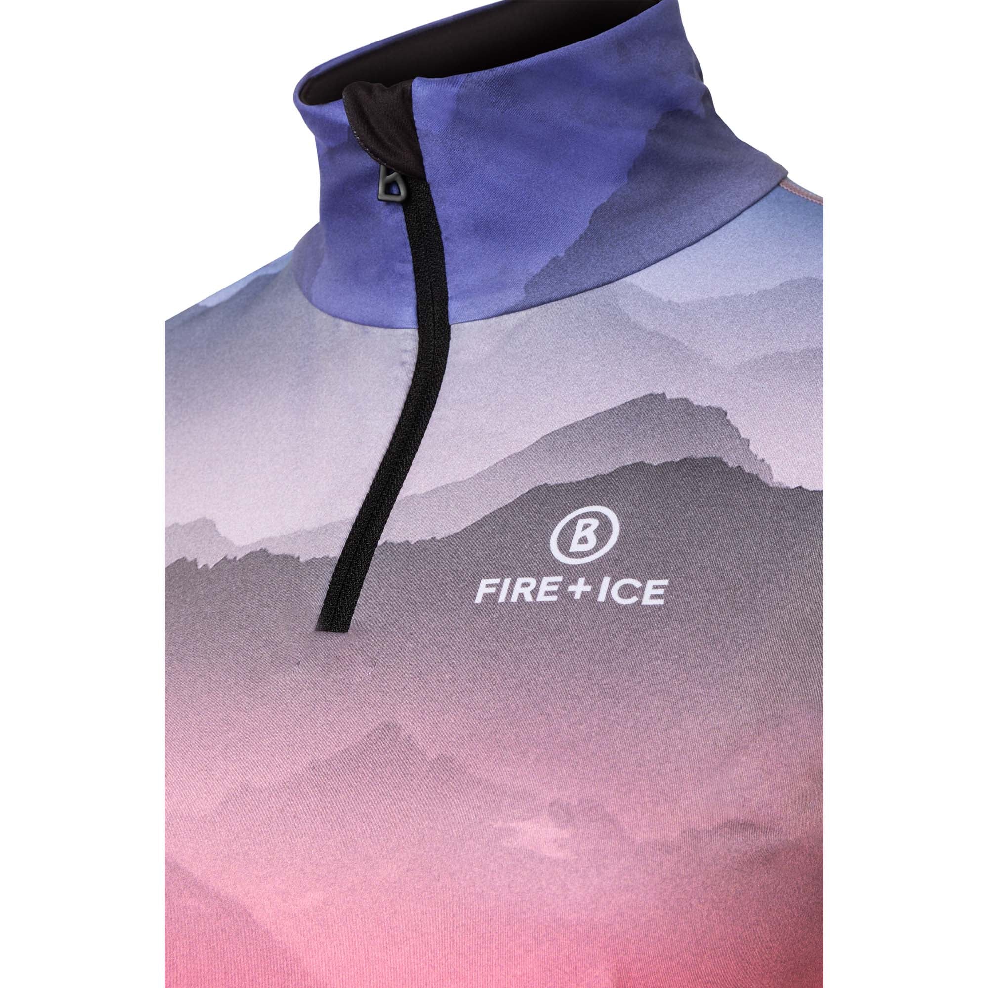 Bogner Fire & Ice Ilvy3 Print Womens Zip Neck 2025 - Image 3