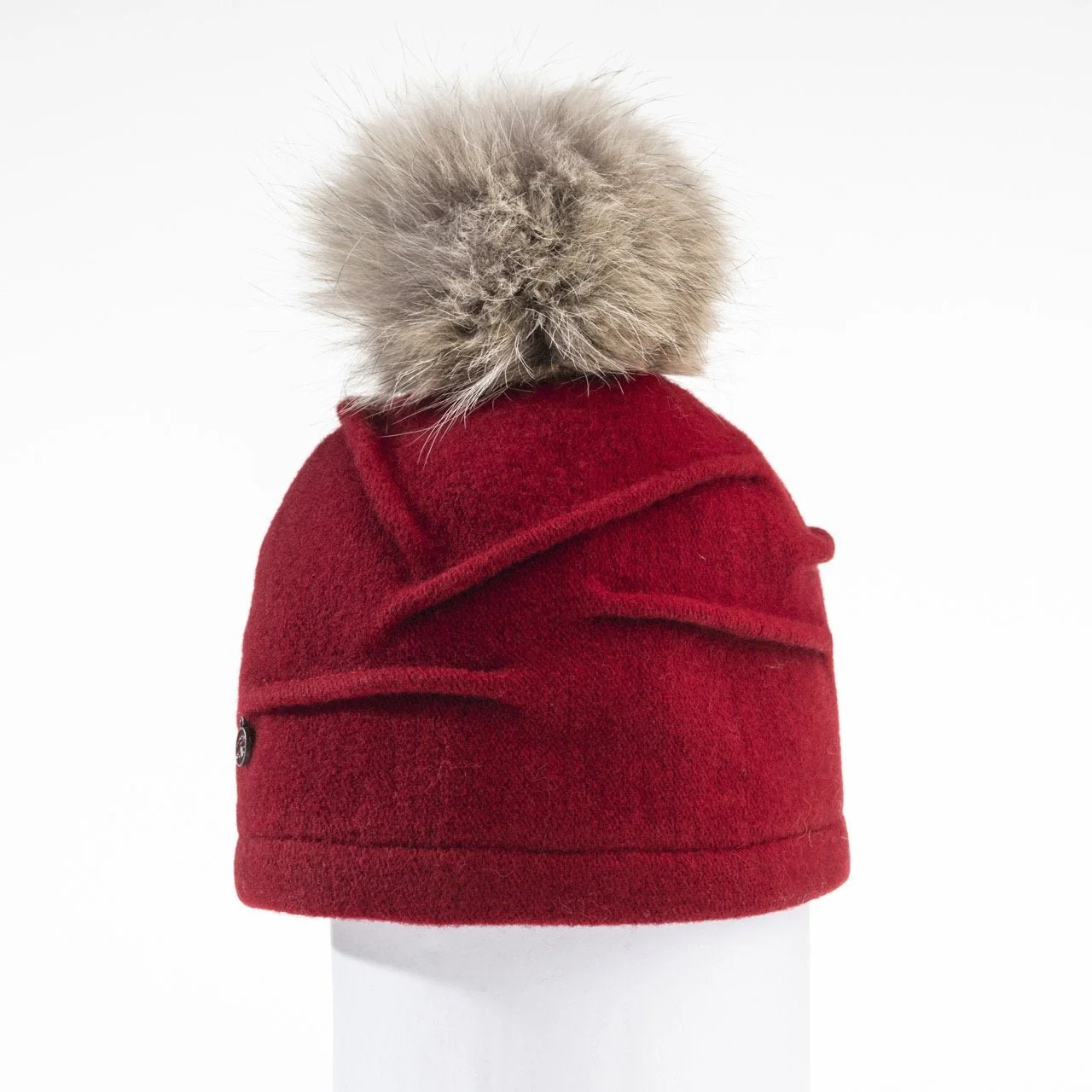 Canadian Hat Clareta Womens Fur Pom Beanie - Image 6