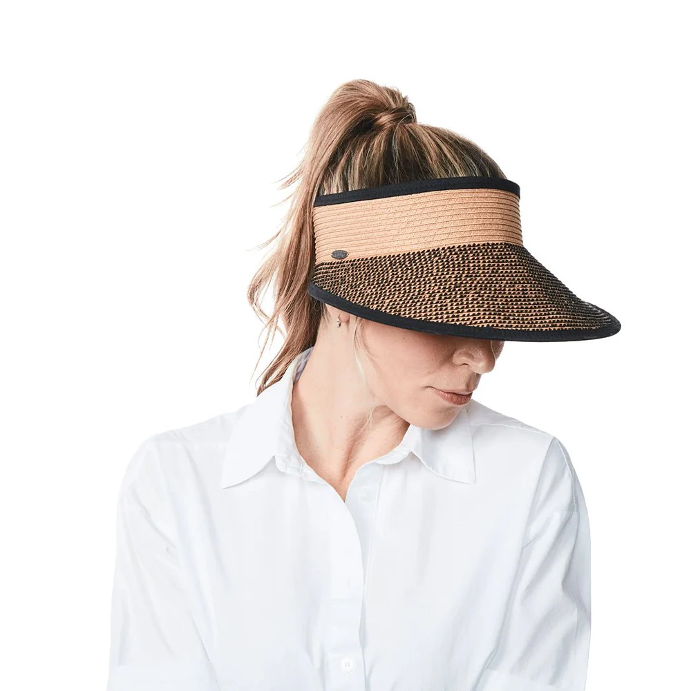 Canadian Hat Violet Womens Straw Visor 2023 - Image 3