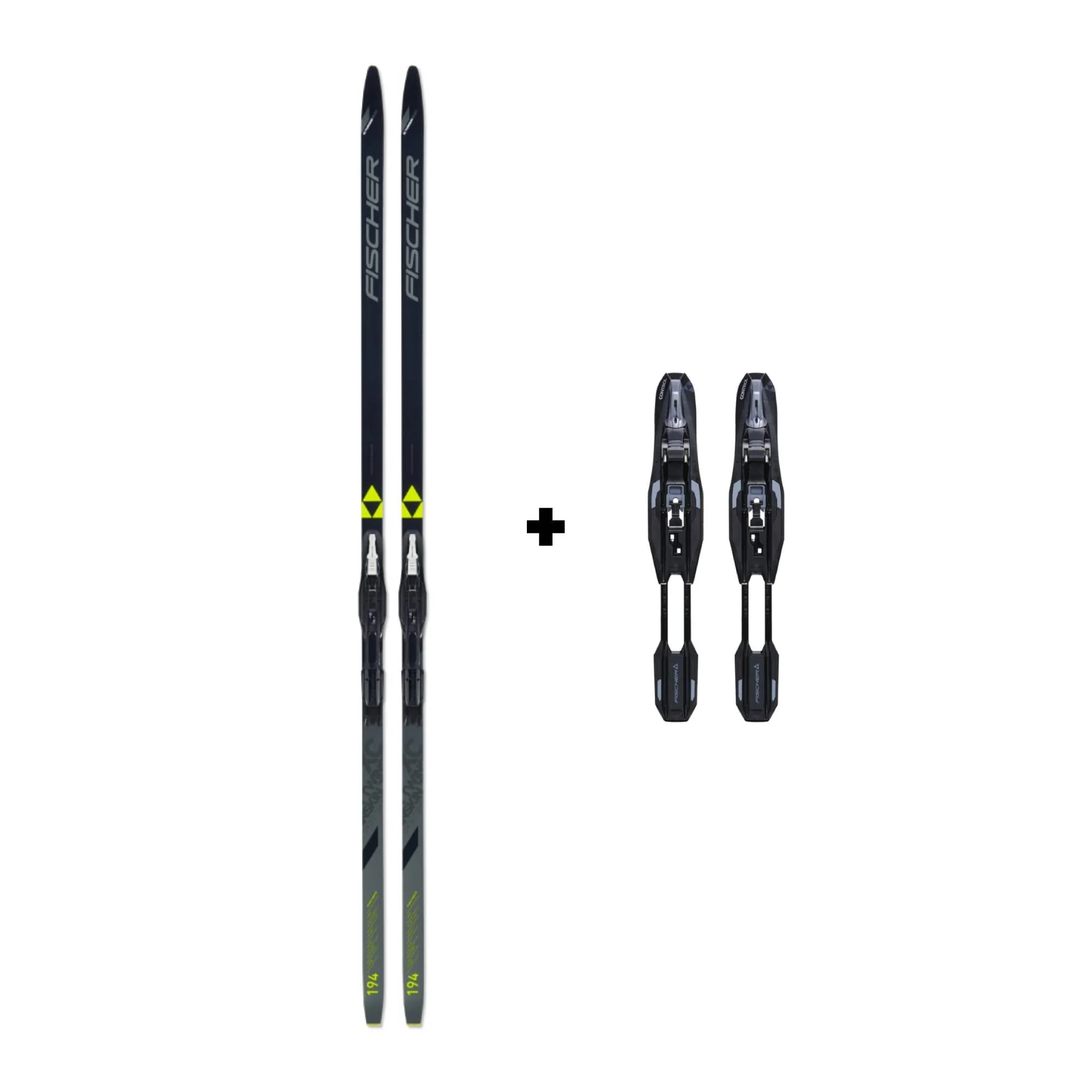 Fischer Twin Skin Sport EF IFP Nordic Skis and Control Step In IFP Nordic Bindings