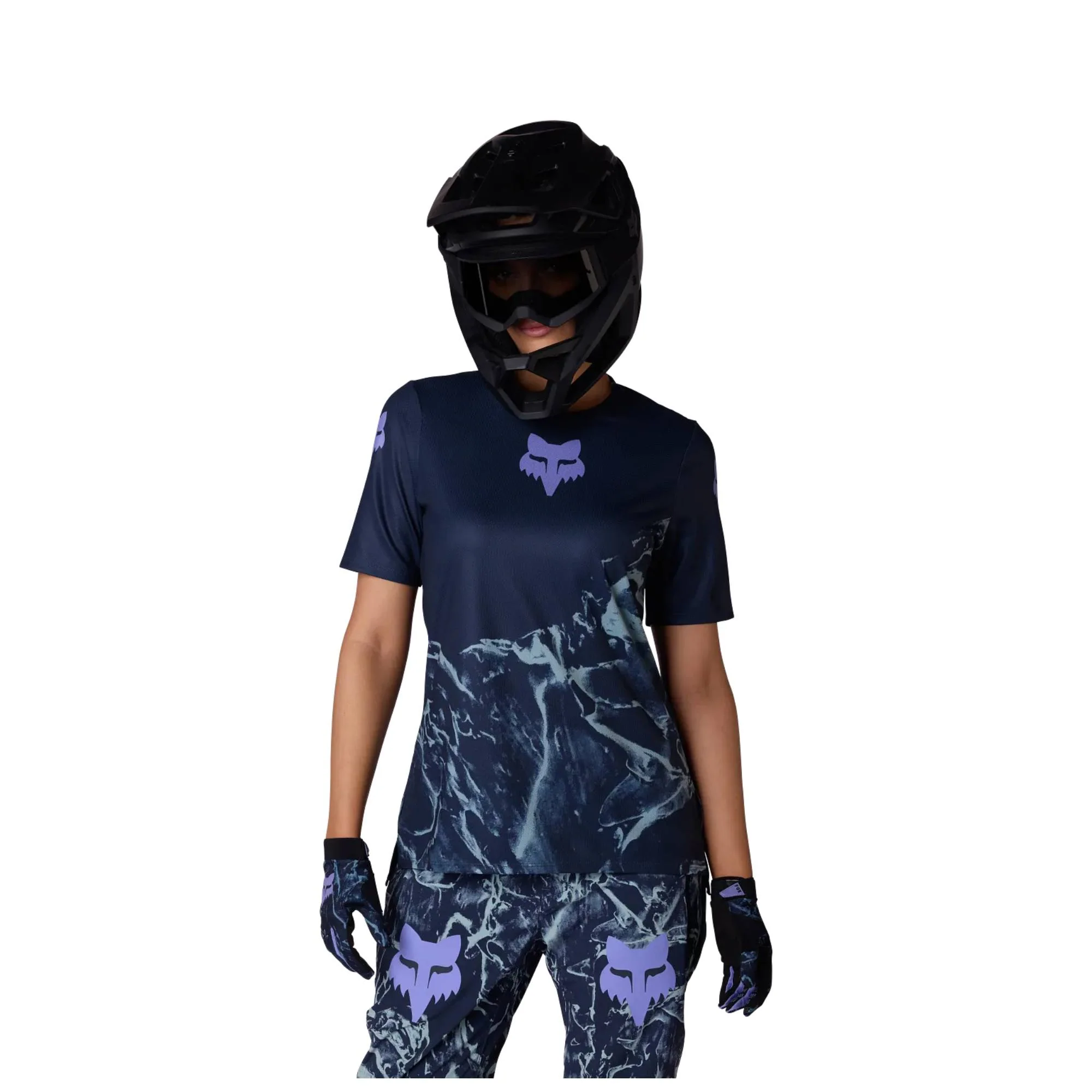 Fox Ranger Fox Head Print SS Womens Jersey - Image 3