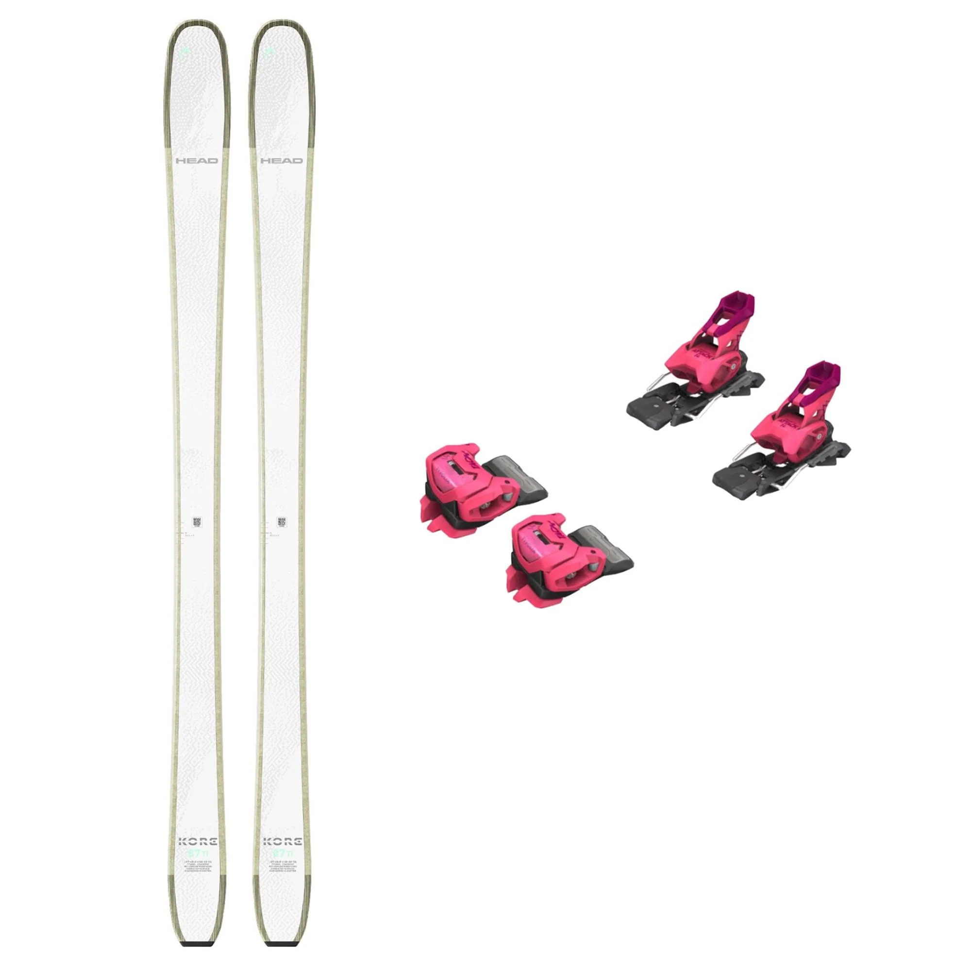 Head Kore 87 Womens Ski and Attack 14 GW Pink Binding 2026
