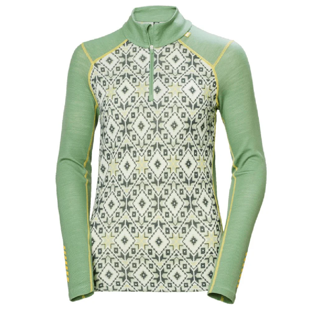 Helly Hansen Merino Midweight Graphic Womens Halfzip 2023 - Image 2