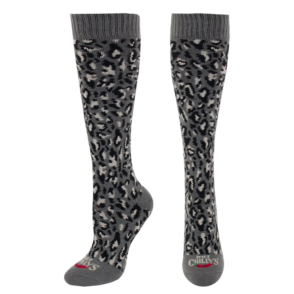 Hot Chilly's Cheetah Mid Vol Womens Sock - Image 3