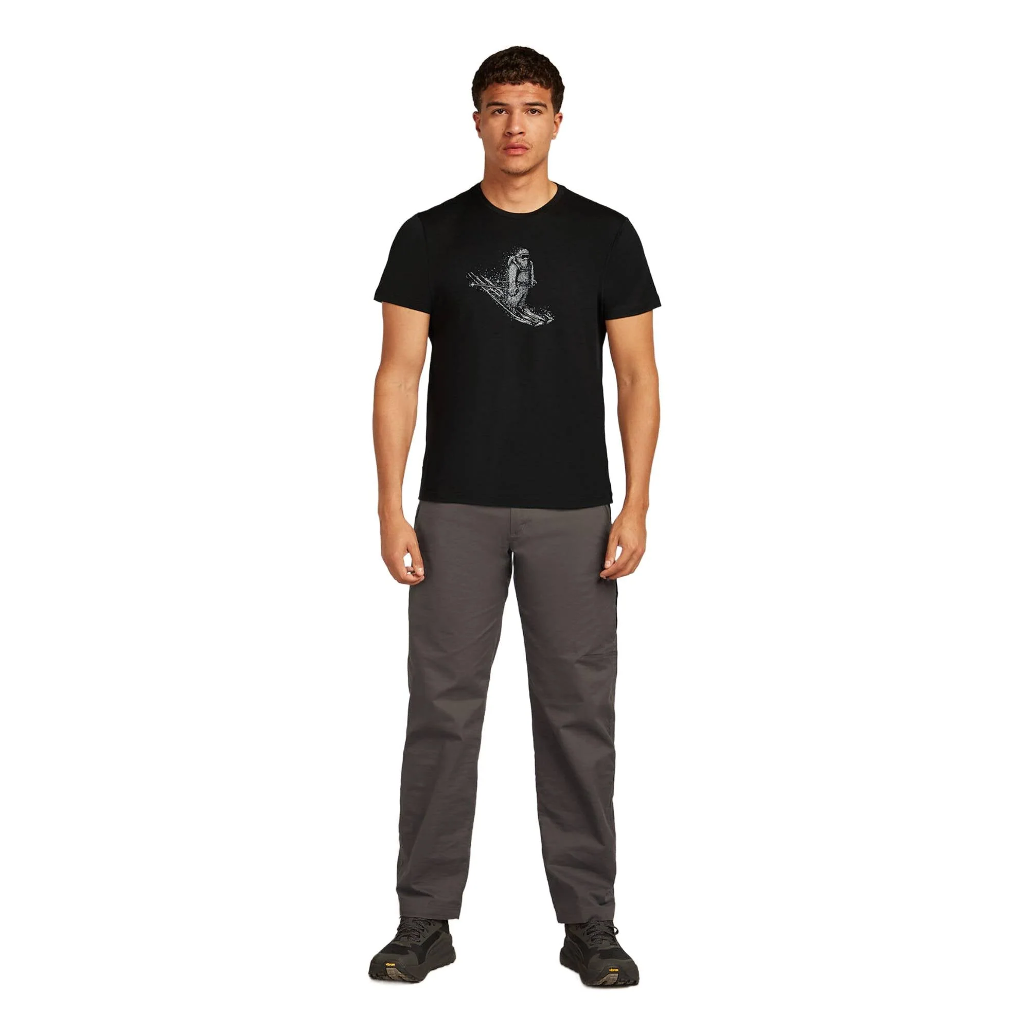 Icebreaker 150 Tech Lite Skiing Yeti Mens SS Tee - Image 4
