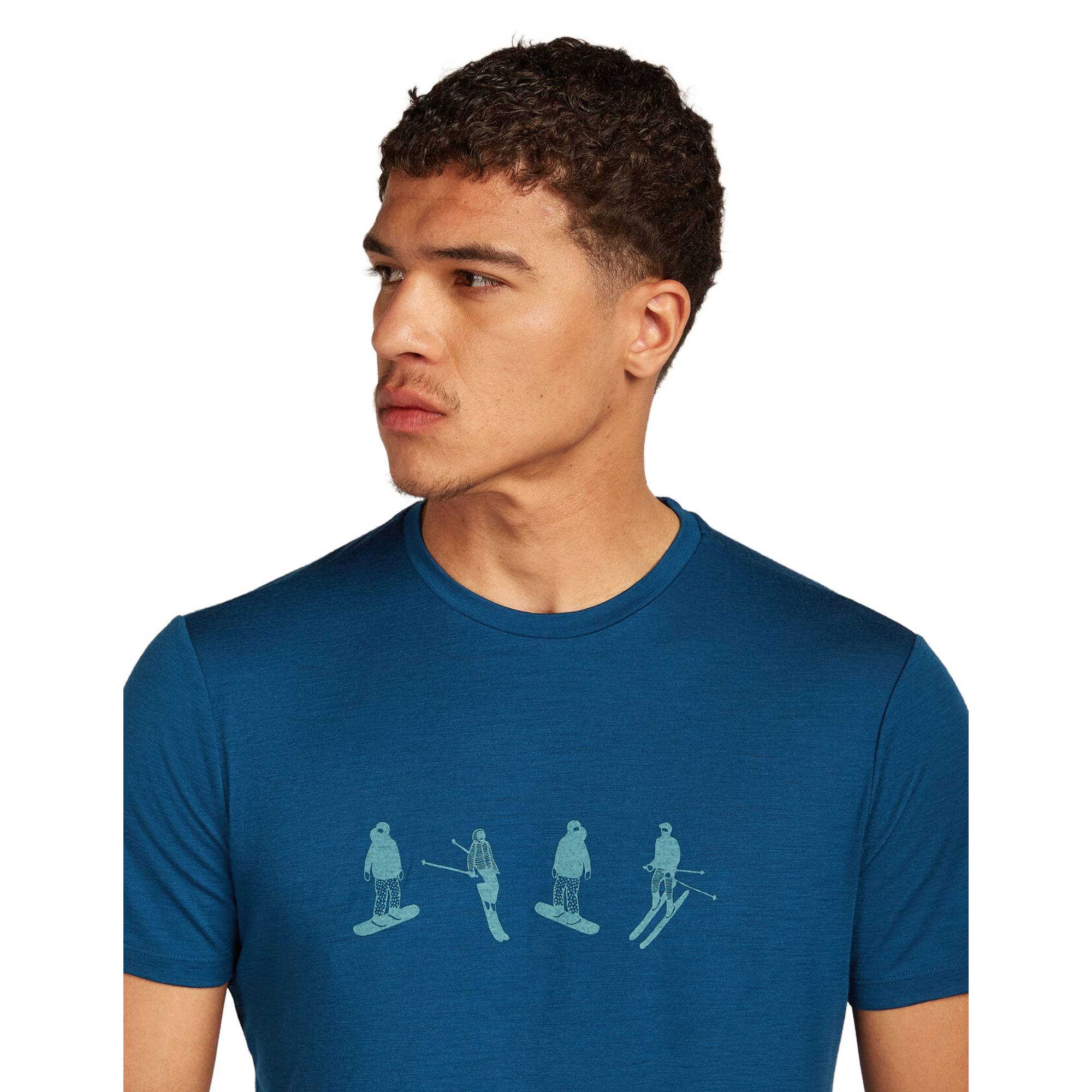 Icebreaker 150 Tech Lite Snow Day Mens SS Tee - Image 5