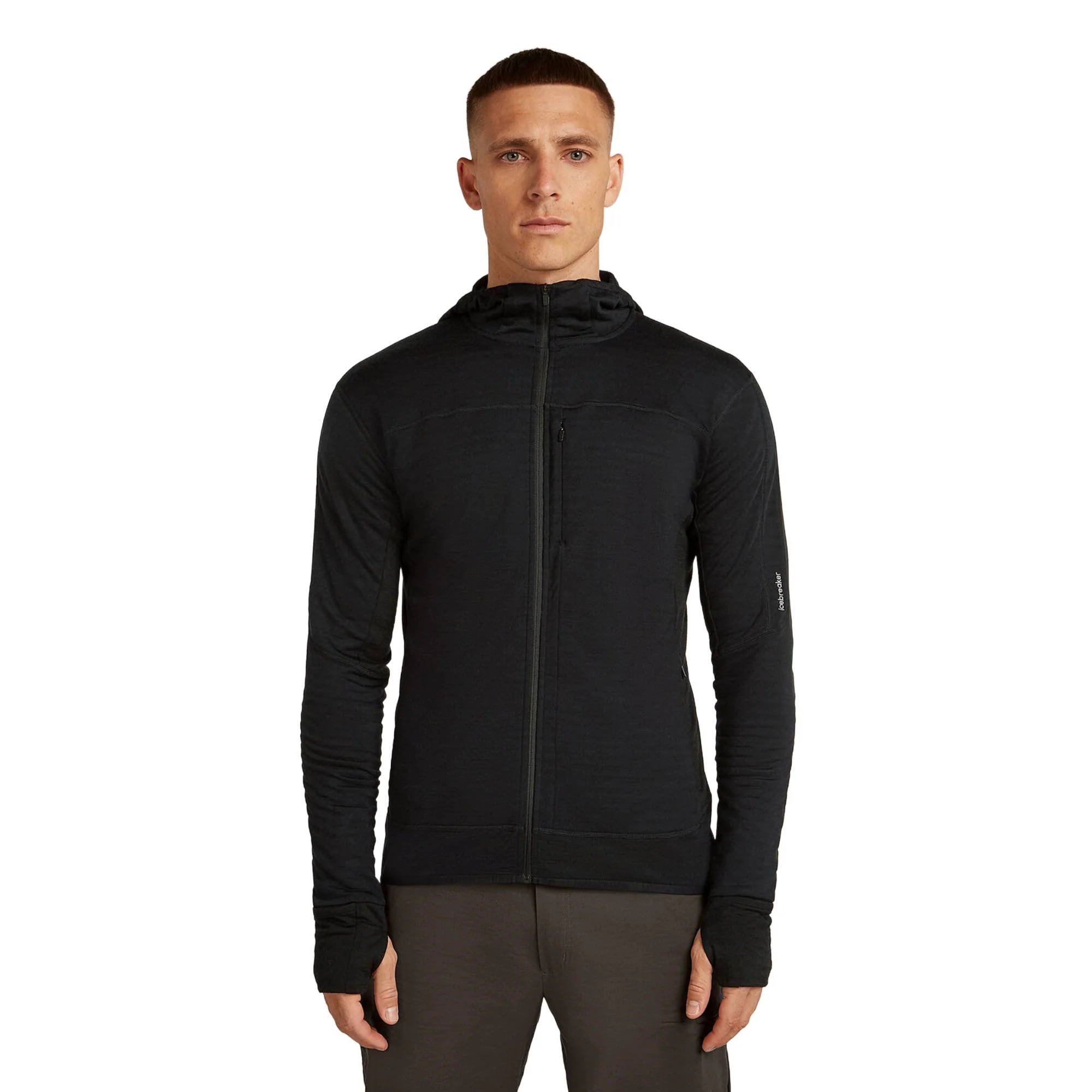 Icebreaker 300 RealFleece Descender Mens LS Zip Hoodie - Image 4