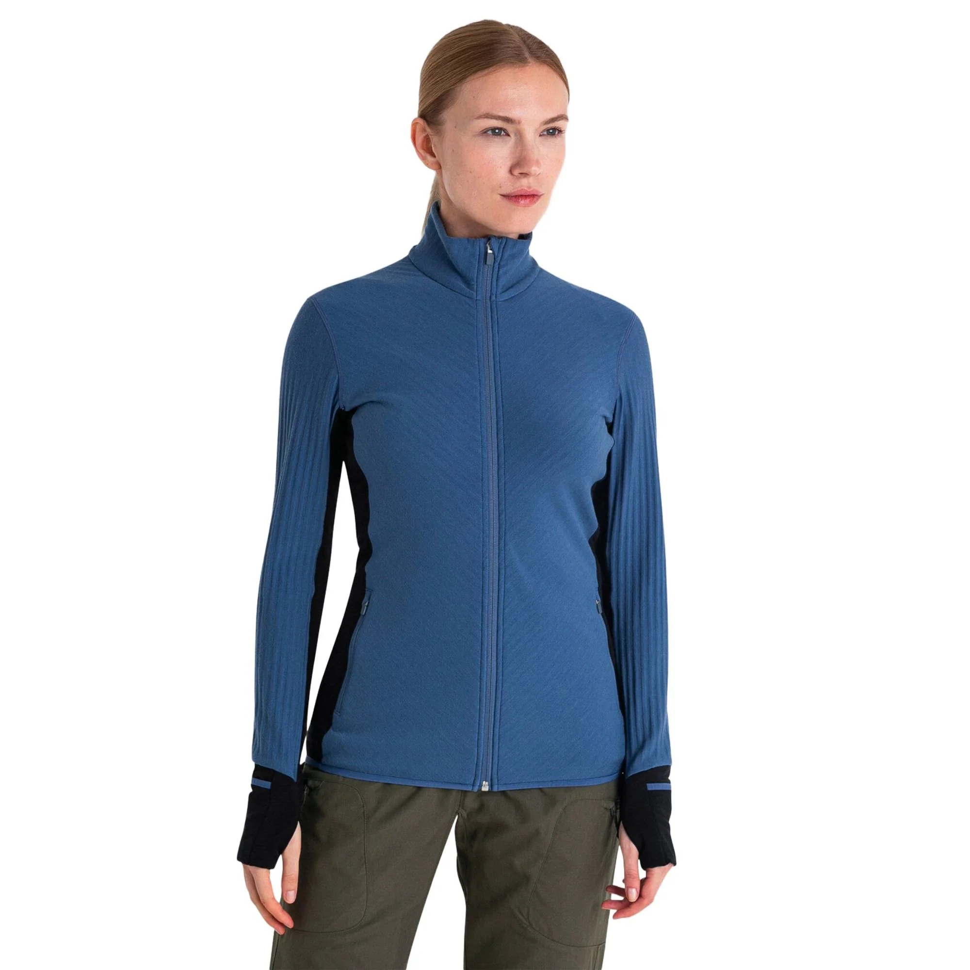 Icebreaker Descender Womens LS Zip - Image 2