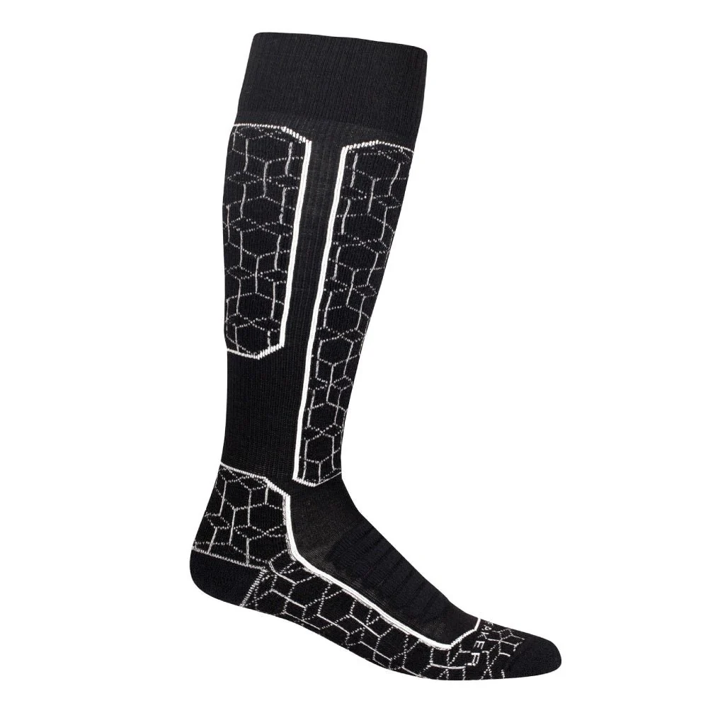 Icebreaker Ski+ Medium Alpine Geo Womens OTC Sock - Image 3