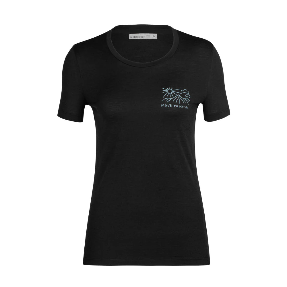 Icebreaker Tech Lite II Mountain Lake Womens Tee - Image 2