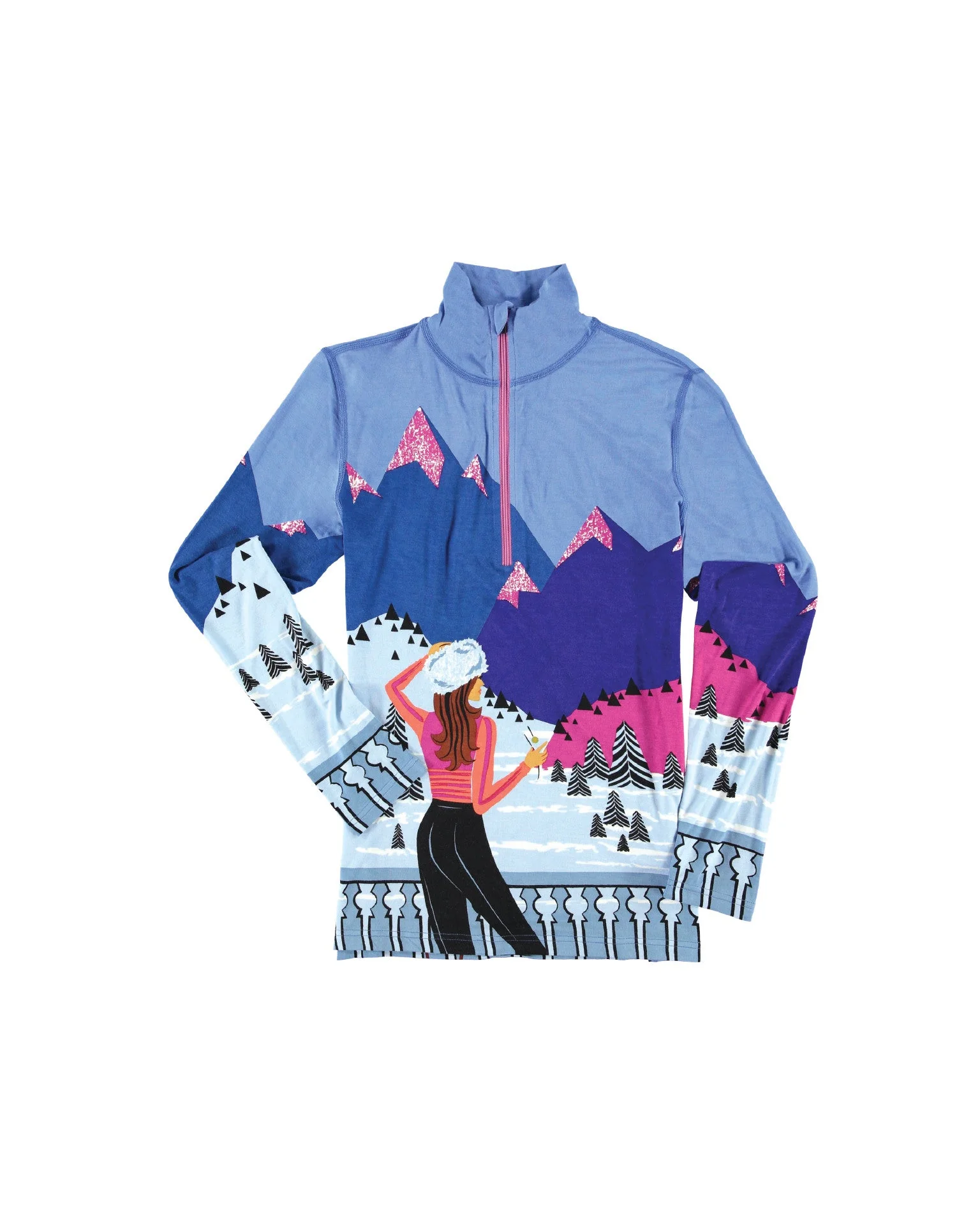 Krimson Klover Apres Anyone? Ladies Zip Top 2019 - Image 10