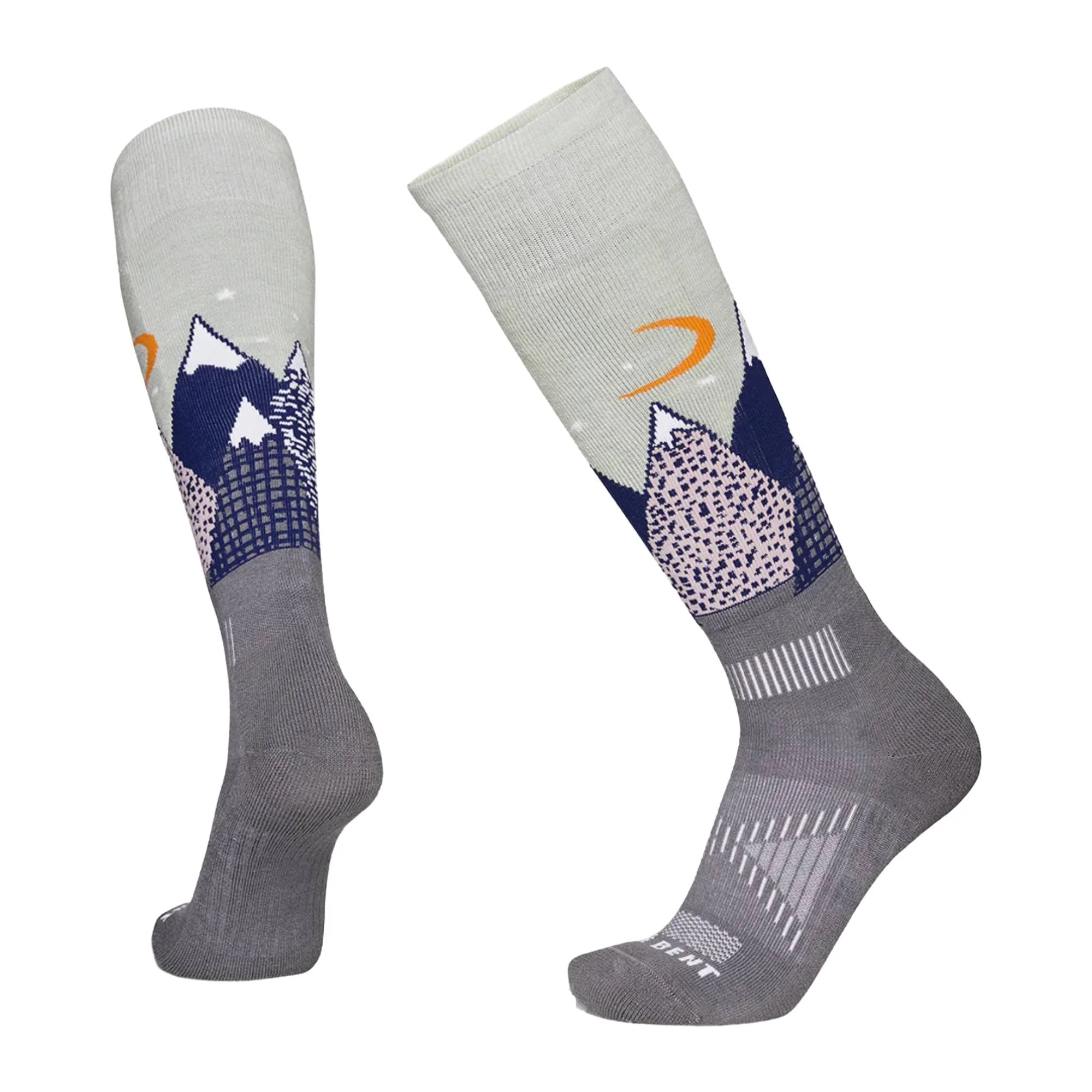 Le Bent Light Cushion Snowy Mountains Kids Sock