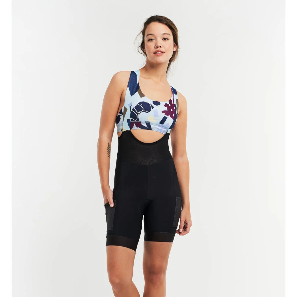 Peppermint Gravel Cargo Womens Bib Short - Image 3