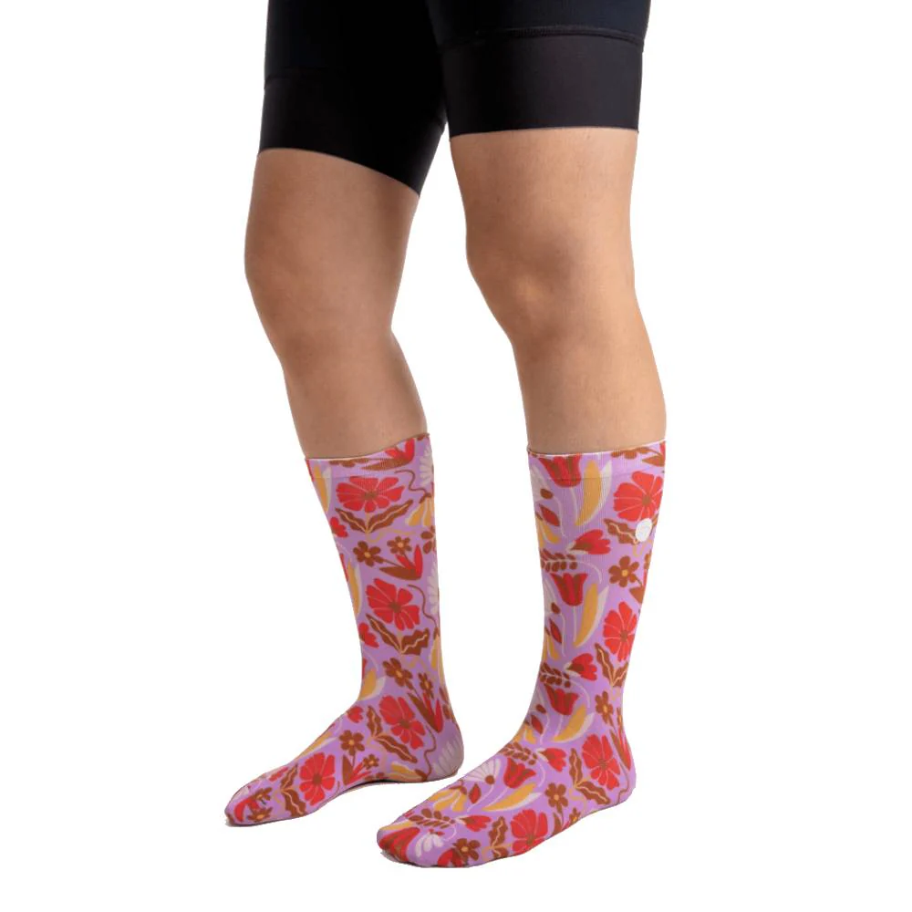 Peppermint Knitted Womens Bike Socks