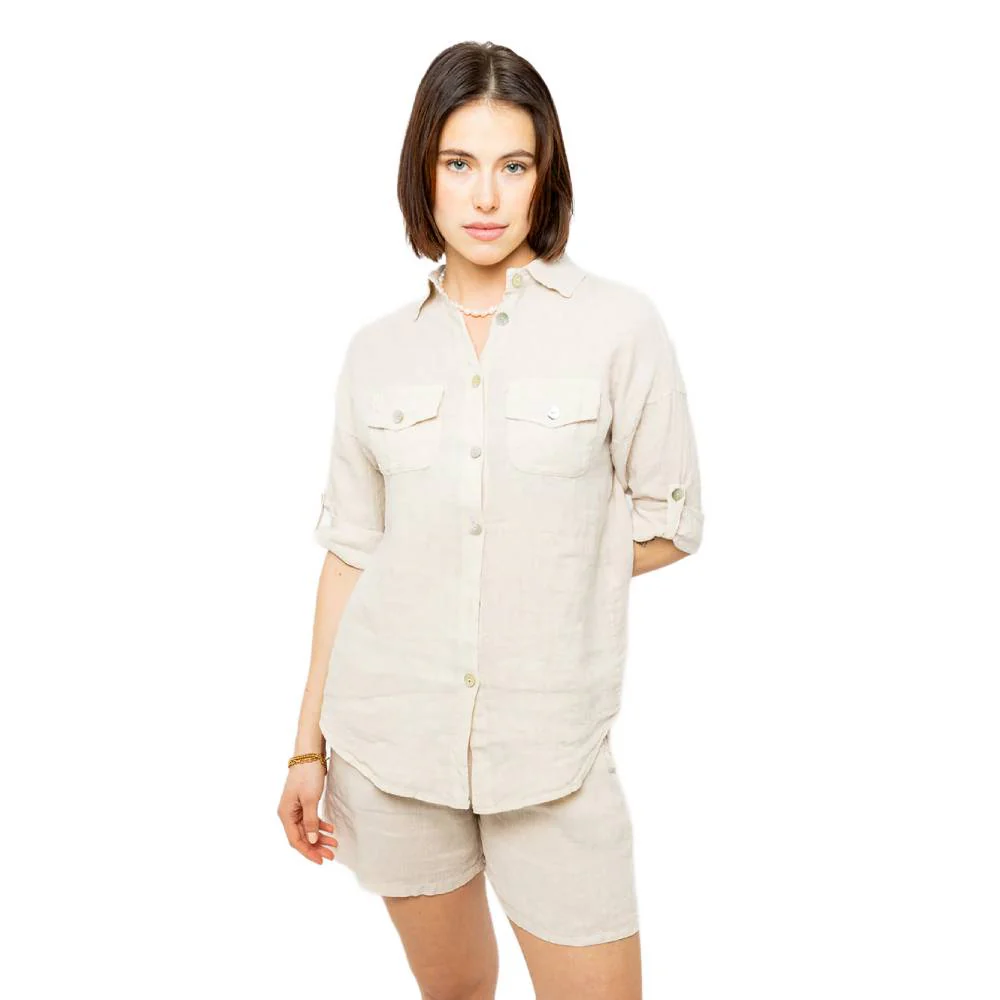 Pistache Womens Double Pocket Blouse 2024 - Image 2