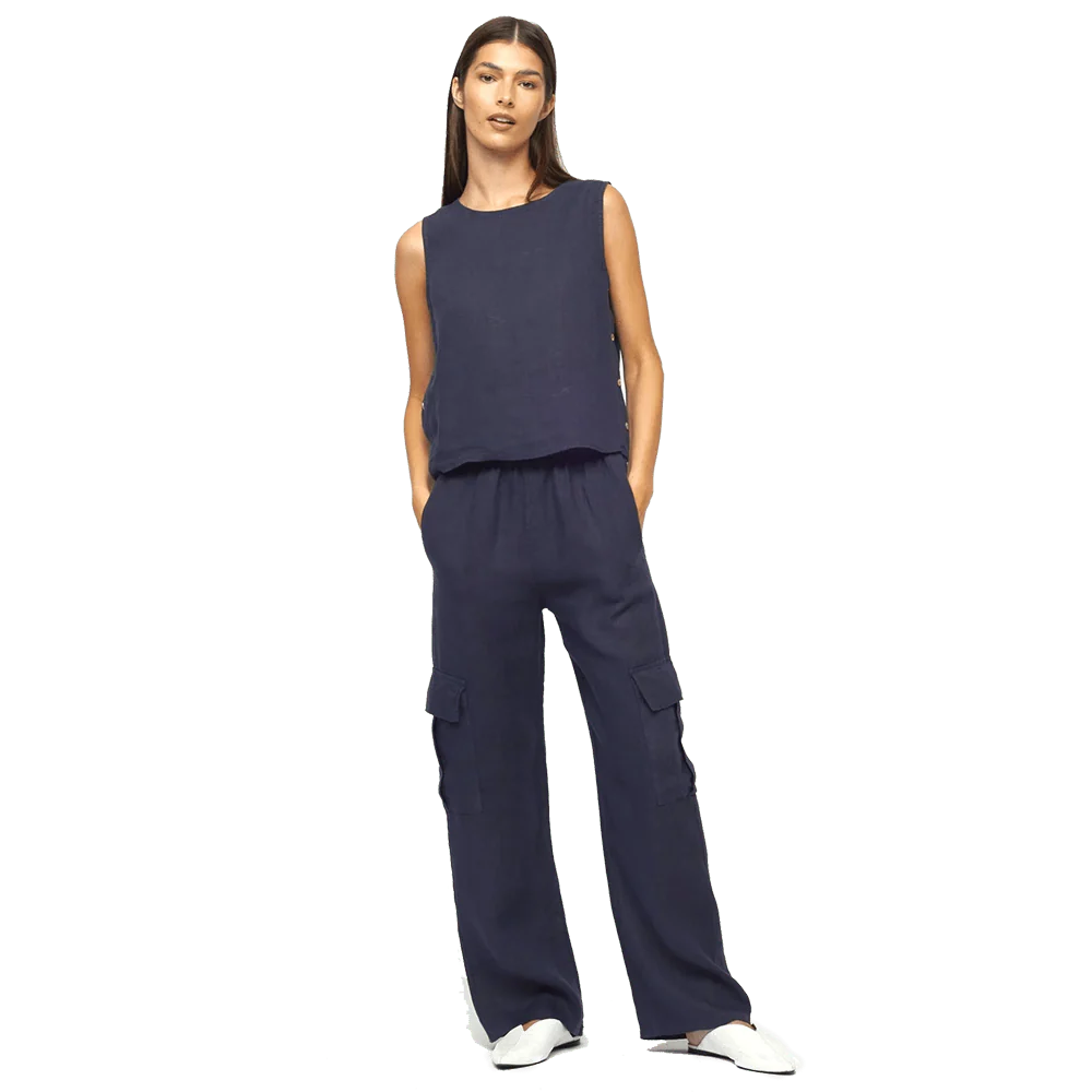 Pistache Womens Linen Cargo Pant 2024 - Image 10