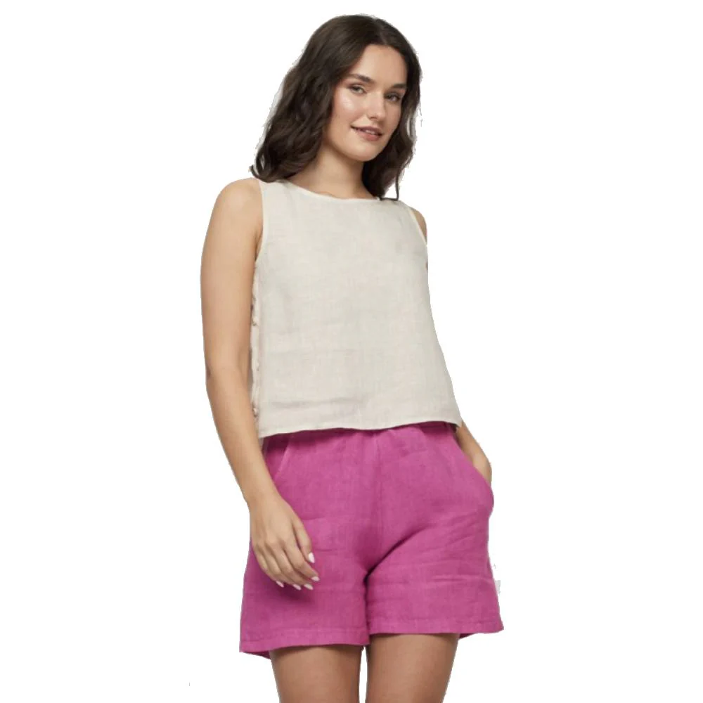 Pistache Womens Linen Tank 2024 - Image 4