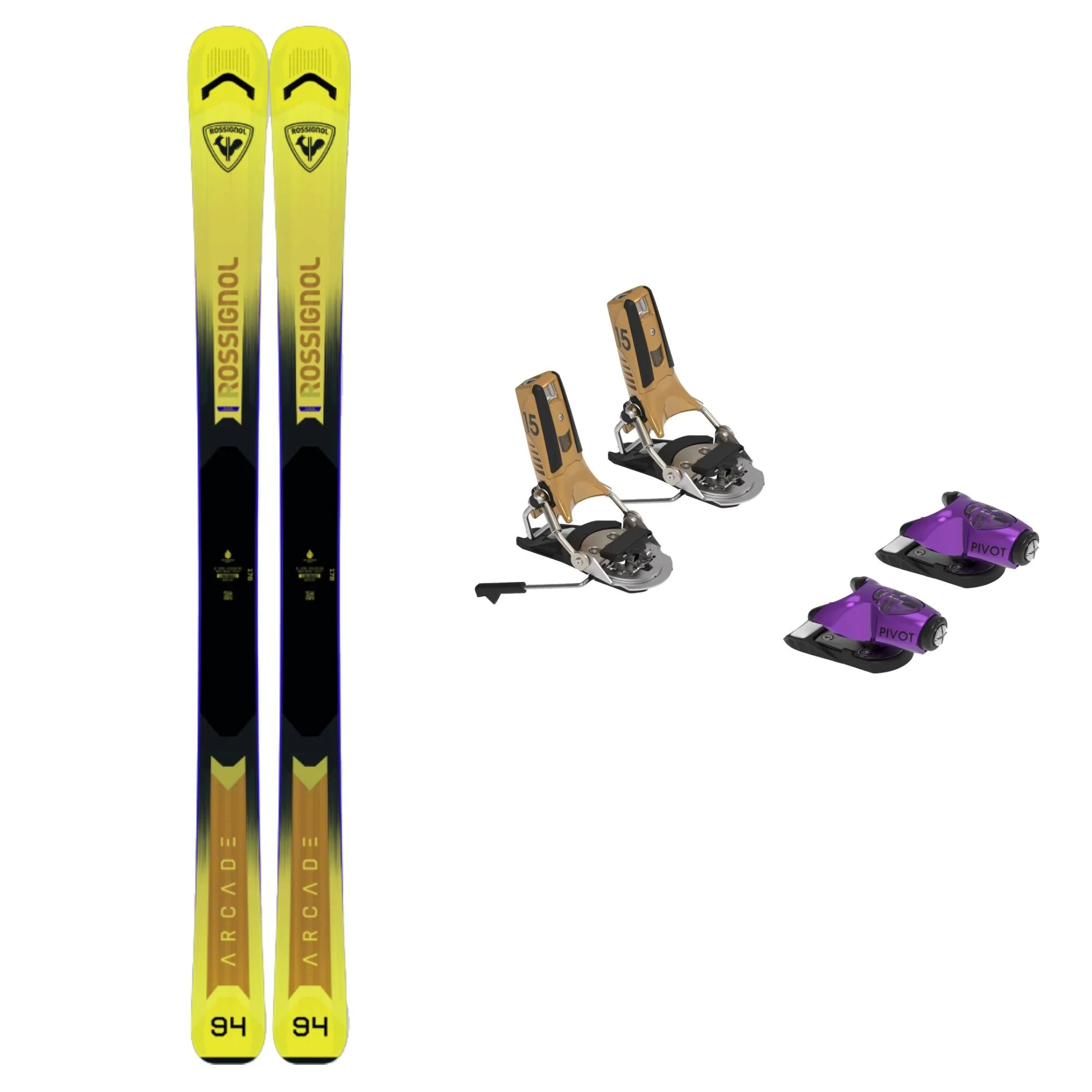 Rossignol Arcade 94 Ski + Pivot 2.0 15 GW Bindings 2026 Bundle