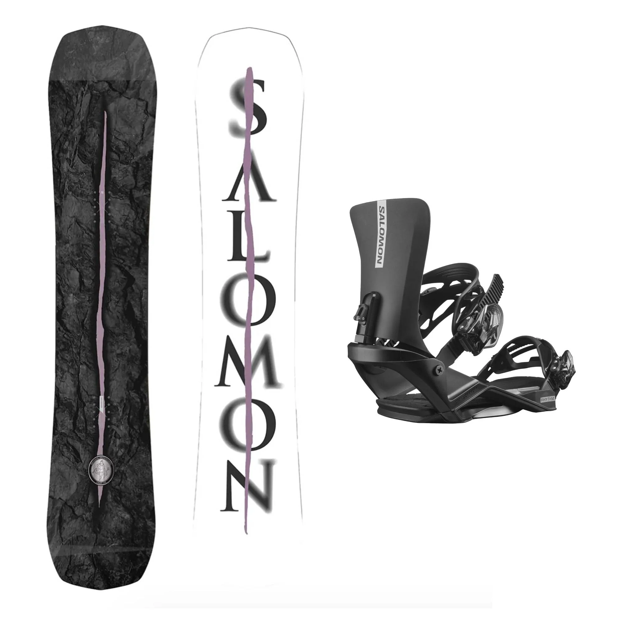 Salomon Craft Snowboard and Rhythm Bindings 2025