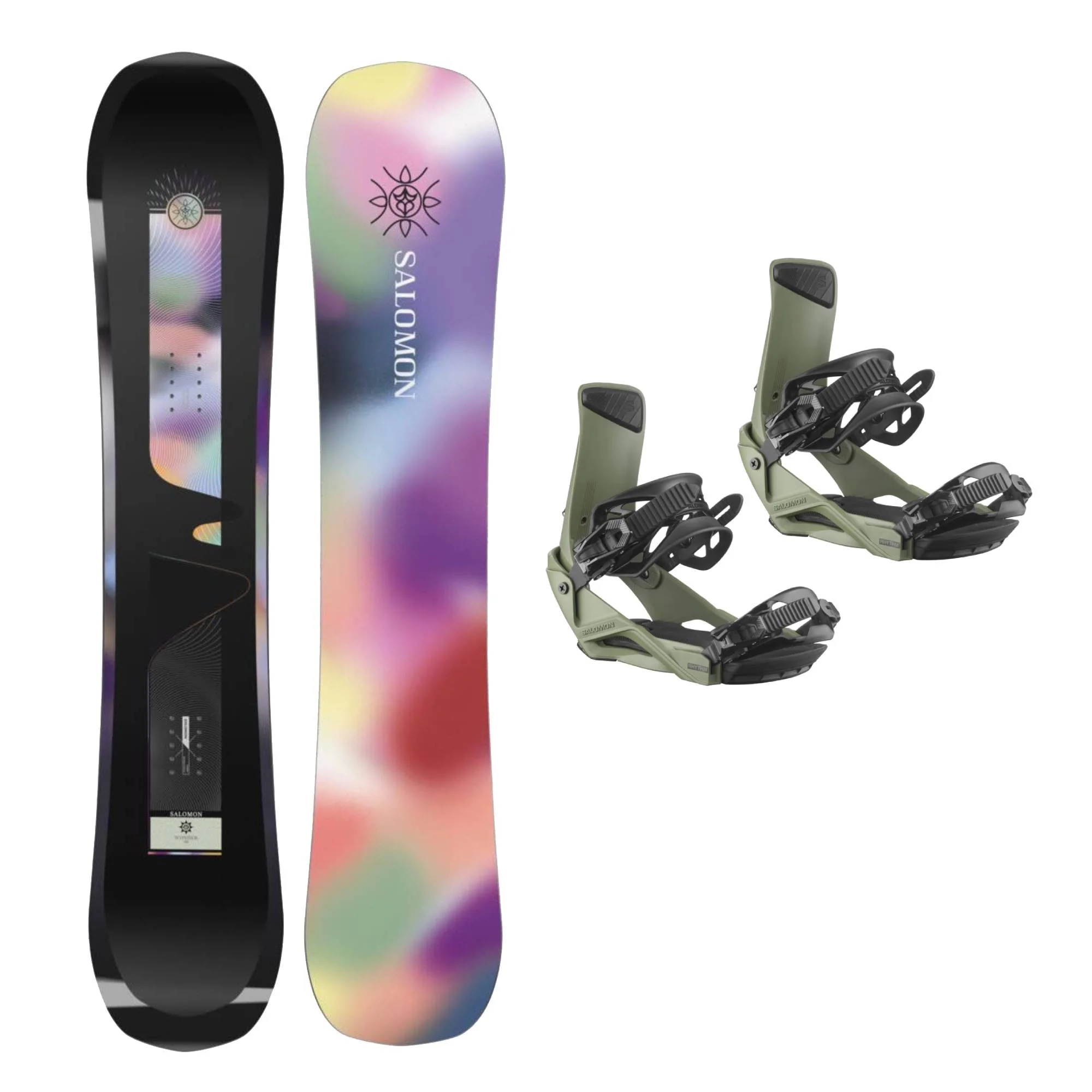 Salomon Wonder Womens Snowboard + Rhythm Snowboard Bindings 2026 Bundle - Image 4