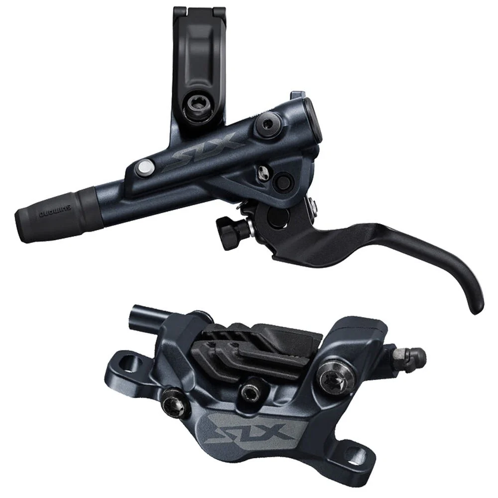 Shimano DISC BRAKE ASSEMBLED SET/J-KIT, SLX, BL-M7100(L), BR-M7120(F), METAL PAD(W/FIN), 1000MM HOSE(SM-BH90-SBM BLACK)