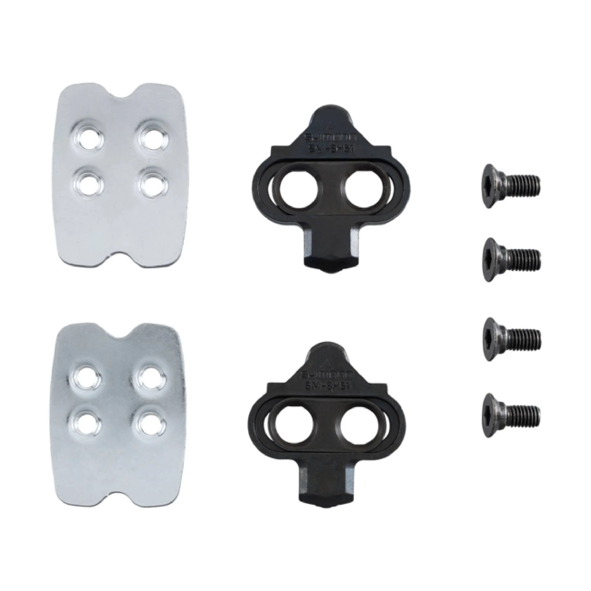 Shimano SM-SH51 SPD Cleat Set Single Release With Cleat Nut - Image 3