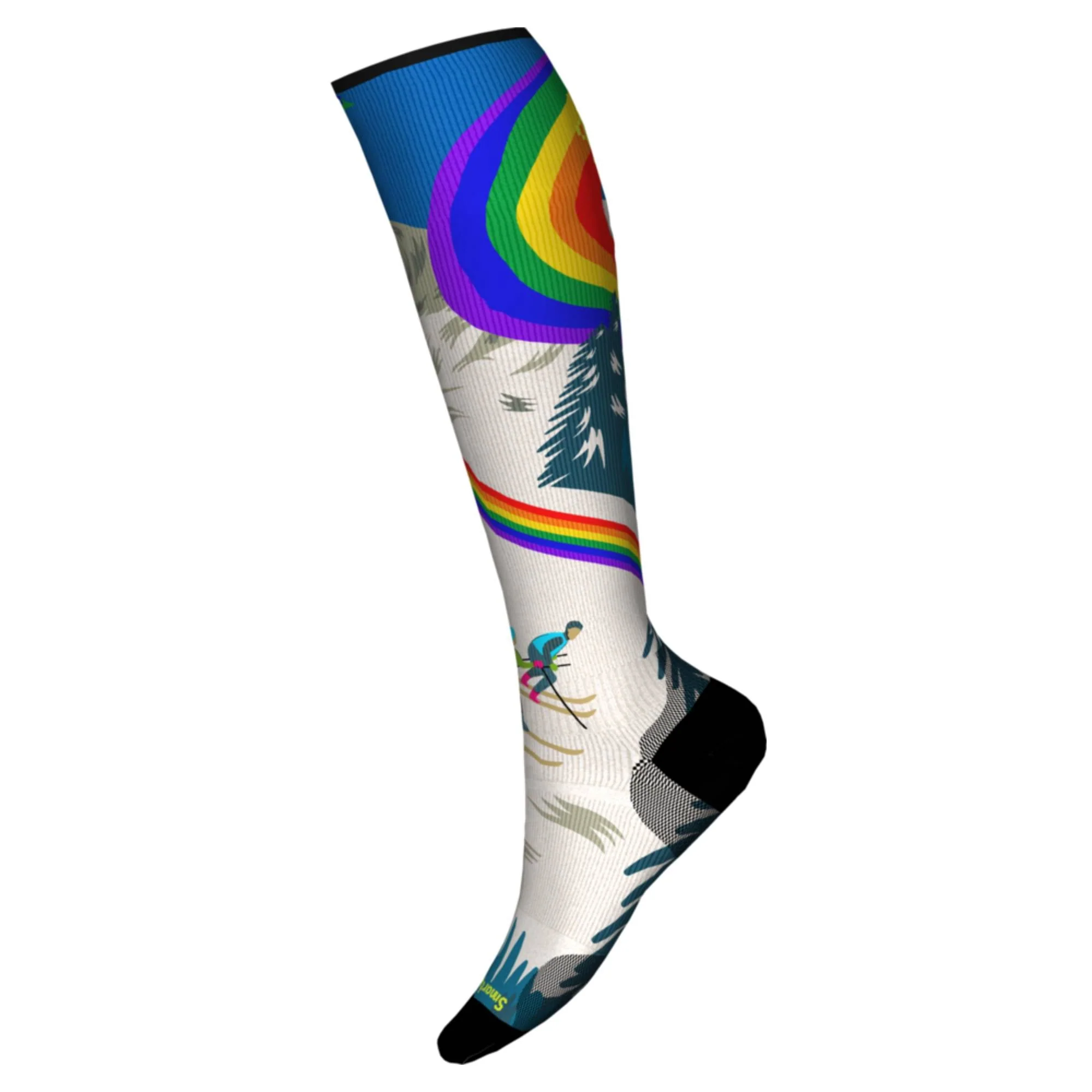 Smartwool Ski Zero Cushion Rainbow Trails Mens OTC Sock