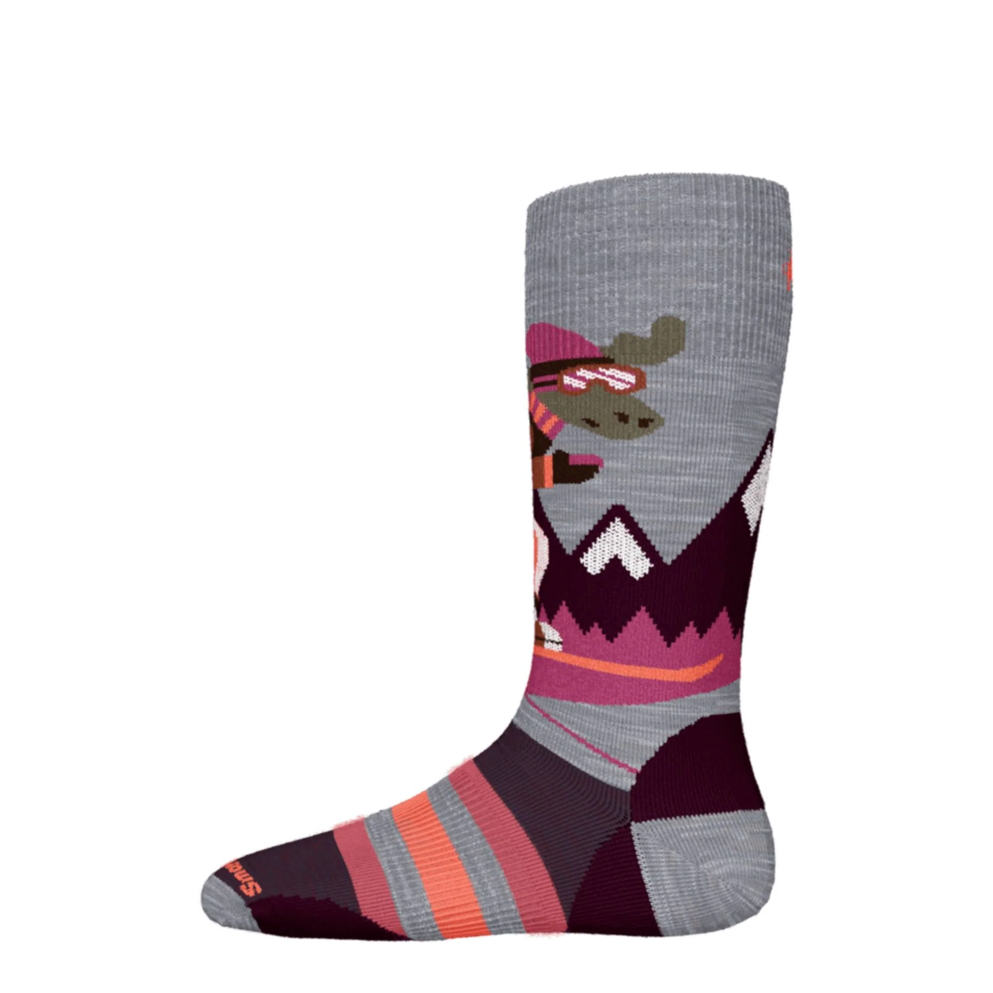 Smartwool Wintersport Full Cushion Moose OTC Kids Sock - Image 2