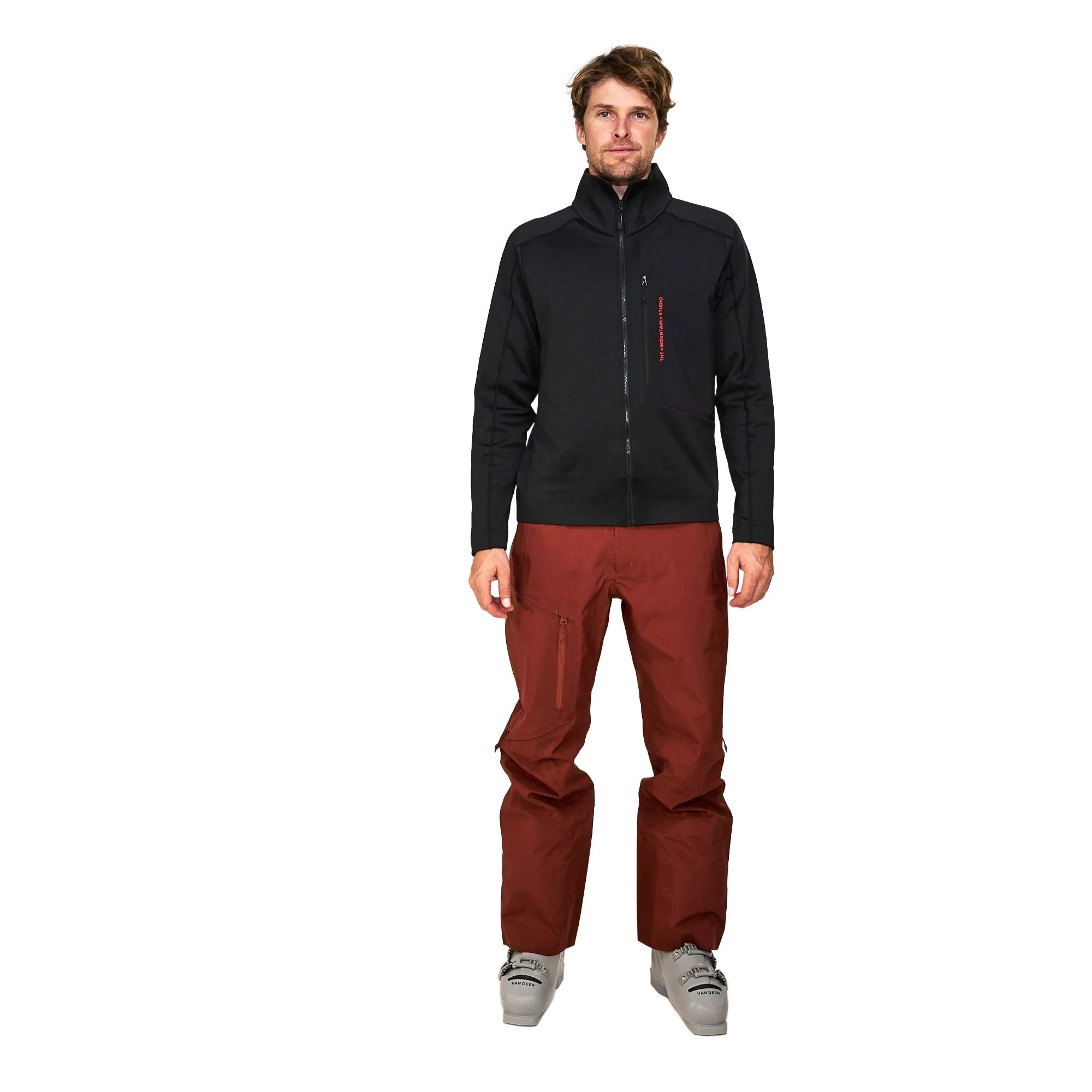 The Mountain Studio Mens Tecno Grid Fleece T-neck 2027 - Image 2