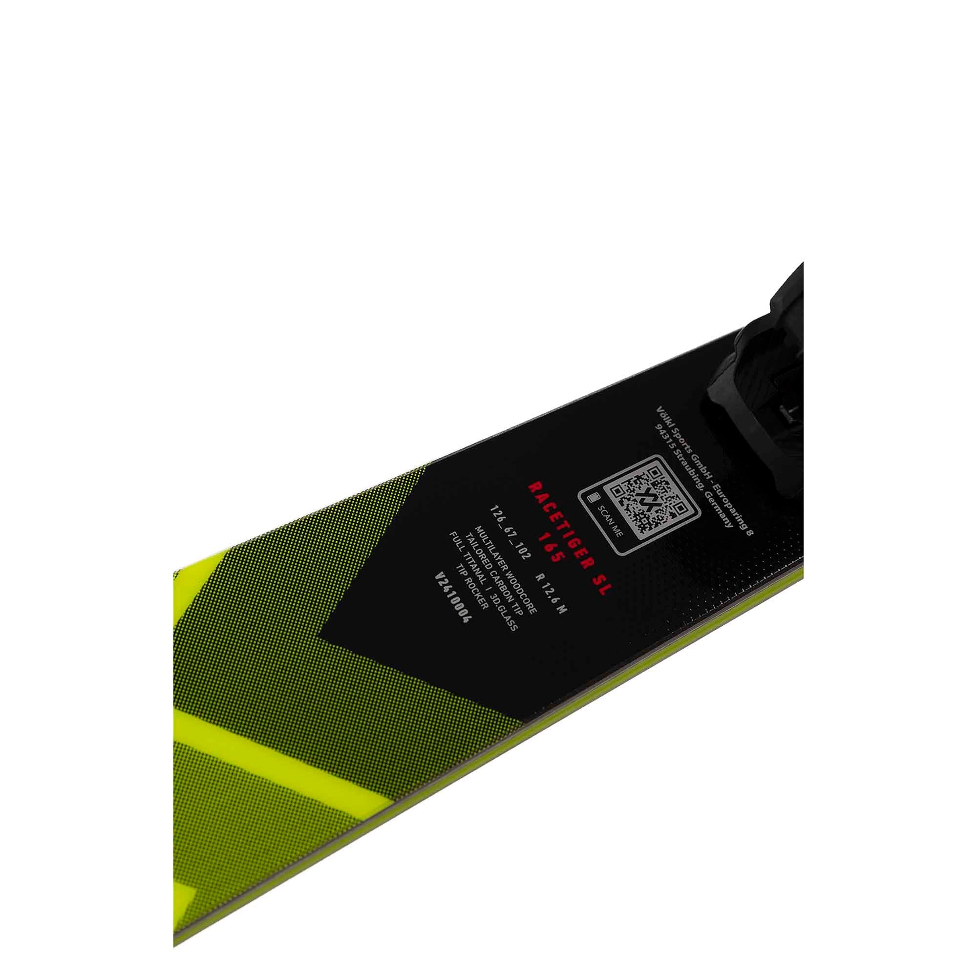 Volkl Racetiger SL Ski + RMotion 12 GW Binding 2025 - Image 7