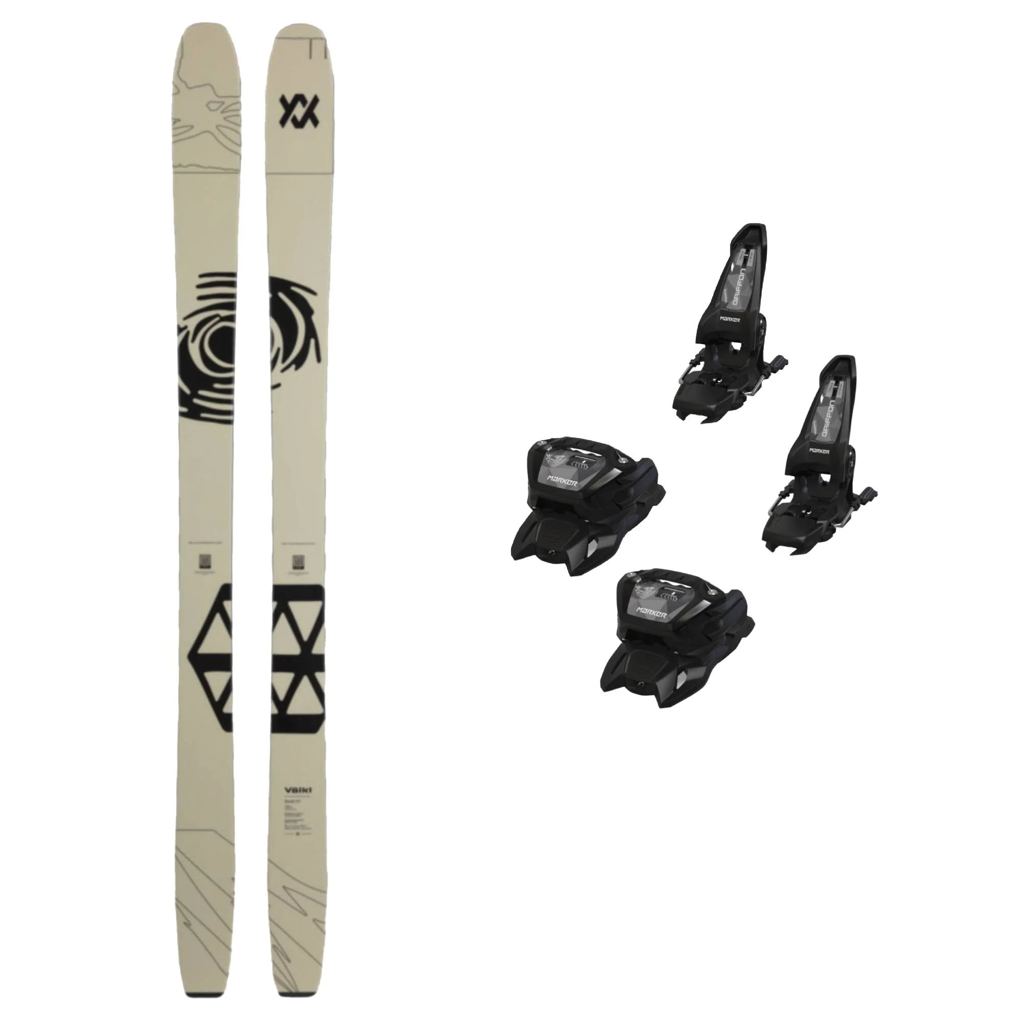 Volkl Revolt 101 Ski + Griffon 13 Bindings 2026 Bundle